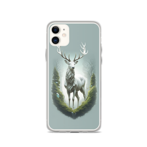 Green White Deer iPhone Case