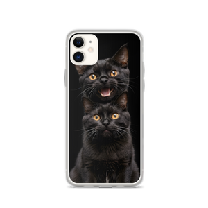 Two Black Cats Follows iPhone Case