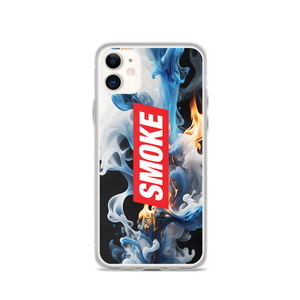 Blue Smoke Fire iPhone Case