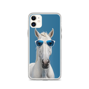 Cool Blue Horse iPhone Case