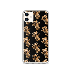 Happy Teddy Bear Pattern iPhone Case