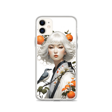 Beauty Lady with Orange and Bird iPhone Case