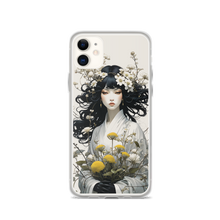 Oriental Lady with Yellow Flowers iPhone Case