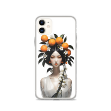 Beauty Lady with Orange Fruits iPhone Case