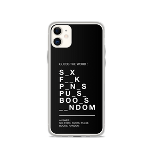 Guess The Word (Funny) iPhone Case