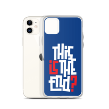 IS/THIS IS THE END? Navy Blue Reverse iPhone Phone Case