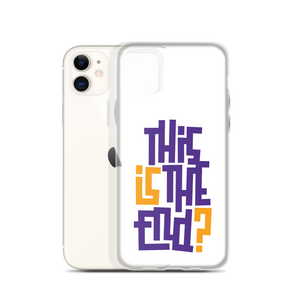 IS/THIS IS THE END? Purple Yellow iPhone Phone Case