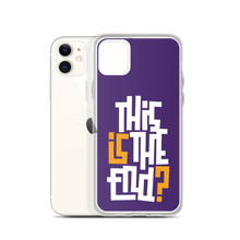 IS/THIS IS THE END? Purple Yellow Reverse iPhone Phone Case