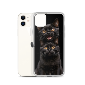 Two Black Cats Follows iPhone Case