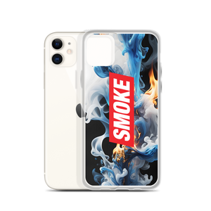 Blue Smoke Fire iPhone Case