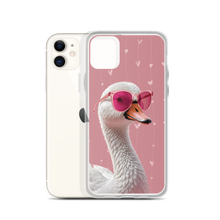 Cute Pink Swan iPhone Case