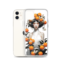 Oriental Lady with Orange Fruits iPhone Case