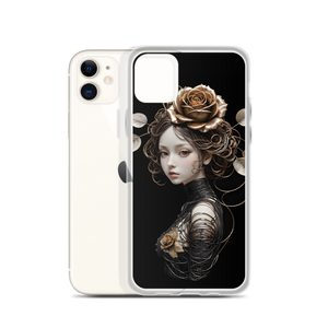 Lady Rose Copper Wire Art iPhone Case