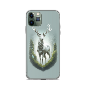 Green White Deer iPhone Case