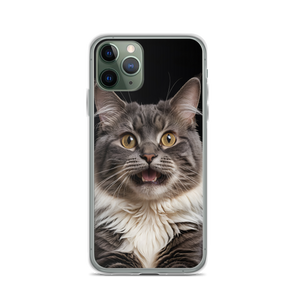 Shocked Cat Face iPhone Case