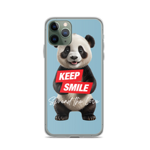 Keep Smile Blue Panda iPhone Case