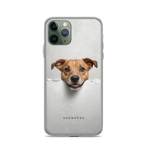 Smile Dog Peep iPhone Case