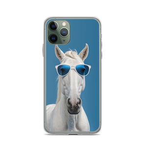 Cool Blue Horse iPhone Case