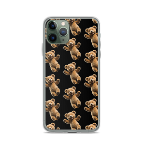 Happy Teddy Bear Pattern iPhone Case