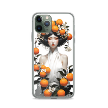 Oriental Lady with Orange Fruits iPhone Case