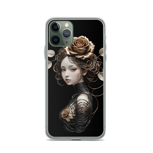 Lady Rose Copper Wire Art iPhone Case