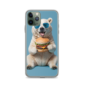 Polar Bear and Burger iPhone Case