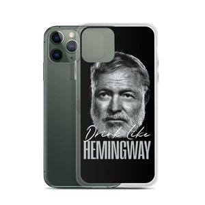 Drink Like Hemingway Portrait Clear Case for iPhone®