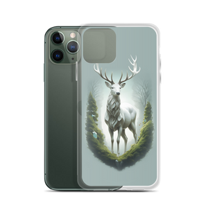 Green White Deer iPhone Case