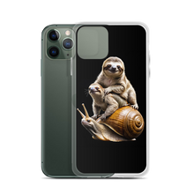 Sloth Riding A Snail iPhone Case