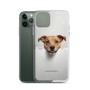 Smile Dog Peep iPhone Case