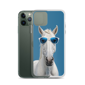 Cool Blue Horse iPhone Case