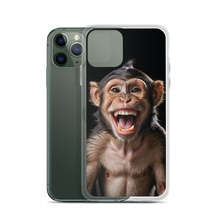 Happy Monkey Black iPhone Case