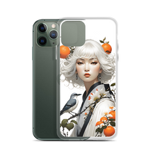 Beauty Lady with Orange and Bird iPhone Case