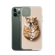 Cute Baby Cat and Dog Sleep iPhone Case