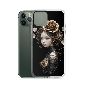 Lady Rose Copper Wire Art iPhone Case