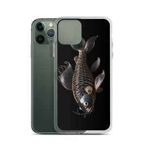 Minimalism Copperplate Art Fish iPhone Case