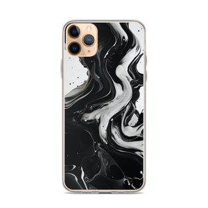 Black and White Fluid iPhone® Phone Case