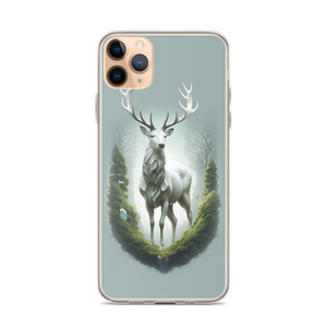 Green White Deer iPhone Case