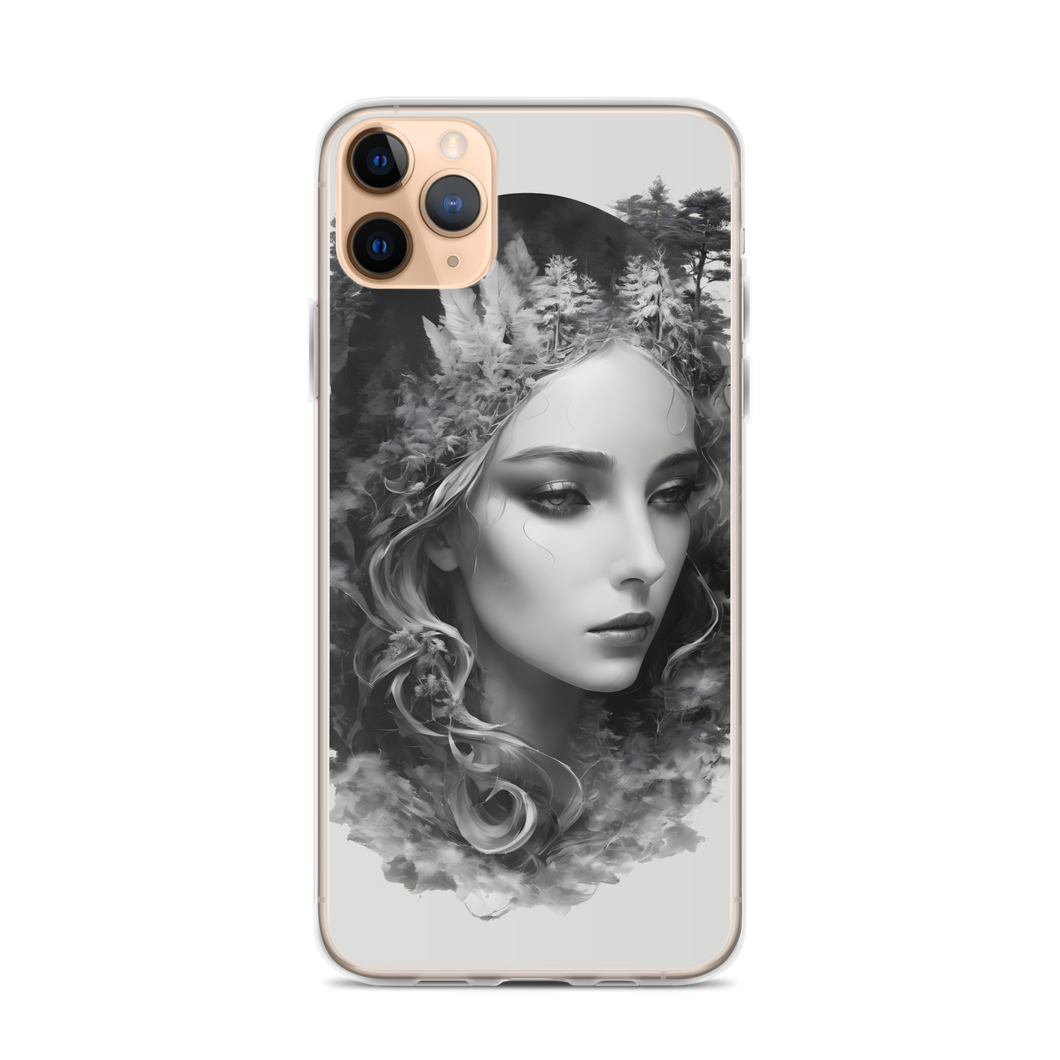 Grayscale Gaia iPhone Case