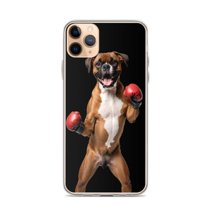 Boxer Boxing Black iPhone Case