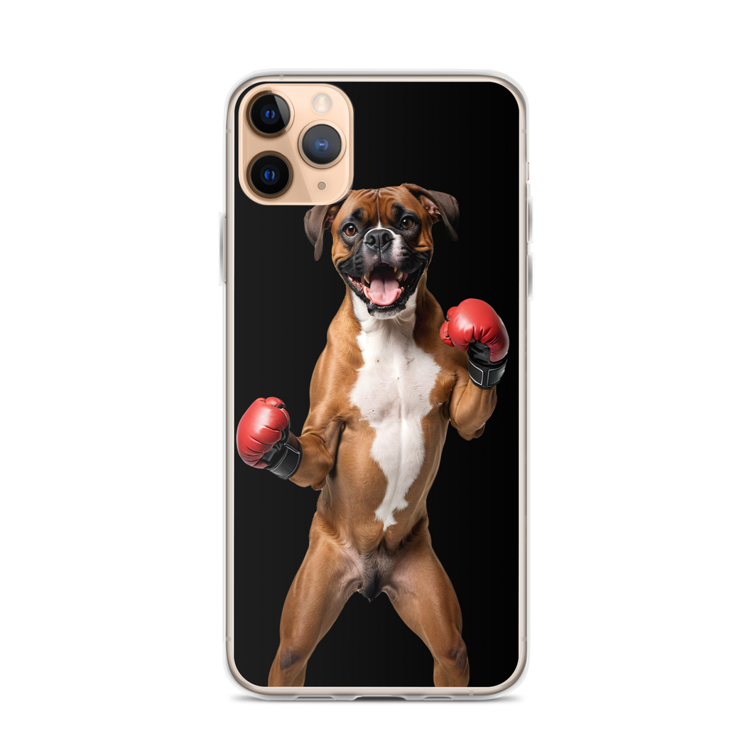 Boxer Boxing Black iPhone Case