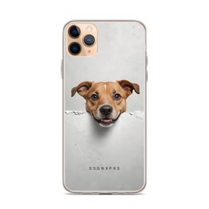 Smile Dog Peep iPhone Case