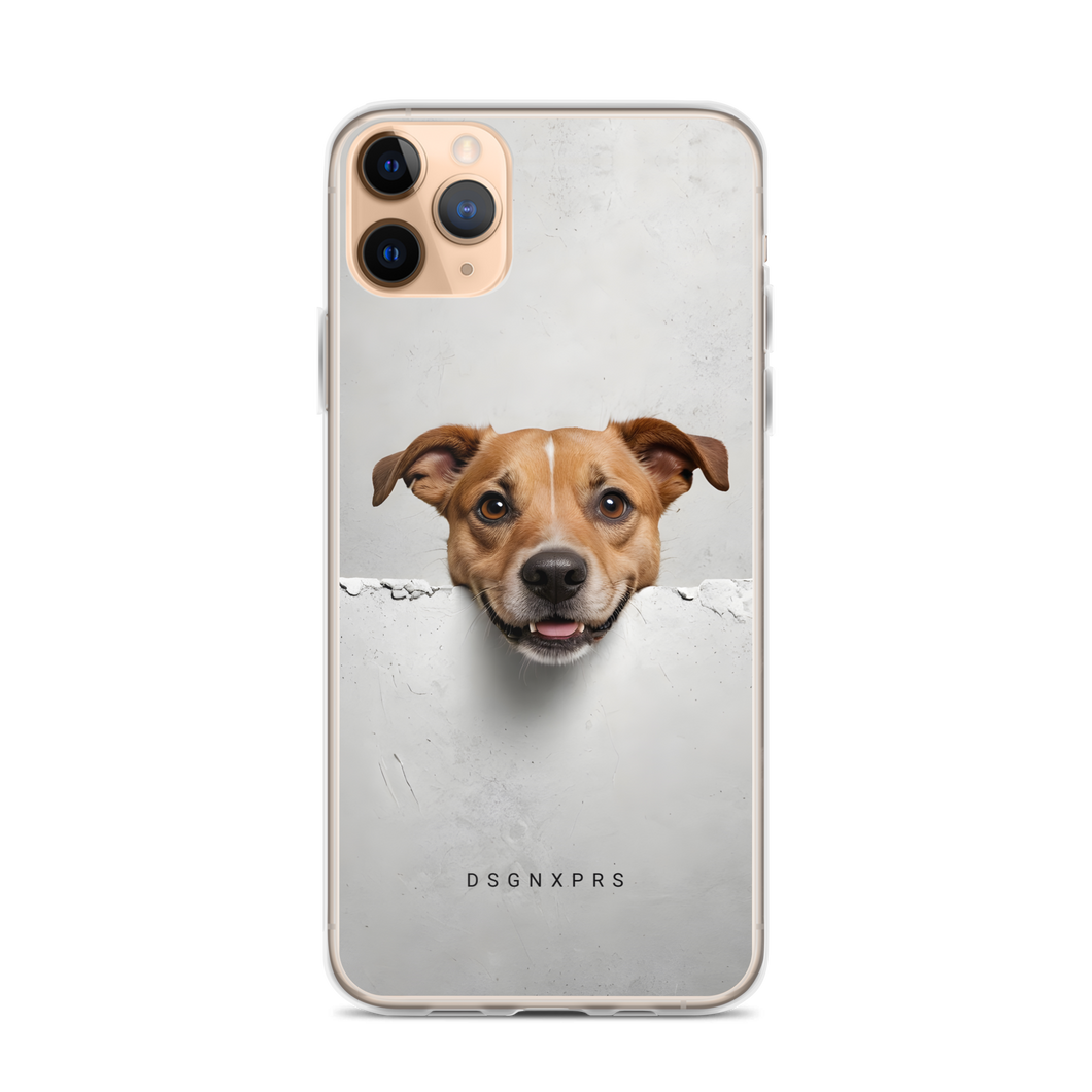 Smile Dog Peep iPhone Case