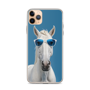 Cool Blue Horse iPhone Case