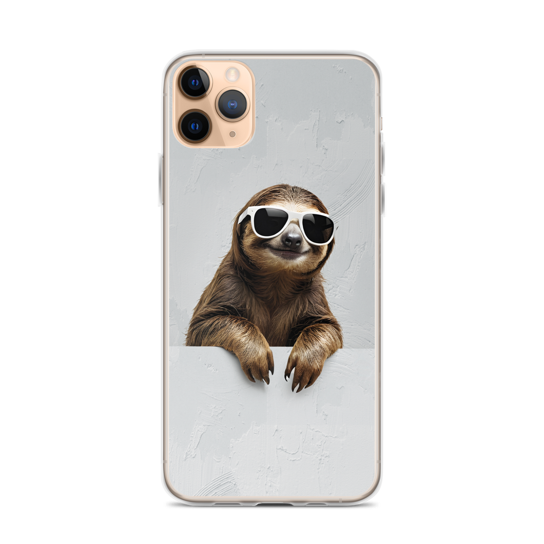 Cool Smiling Sloth iPhone Case