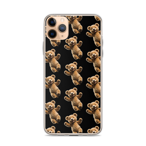 Happy Teddy Bear Pattern iPhone Case