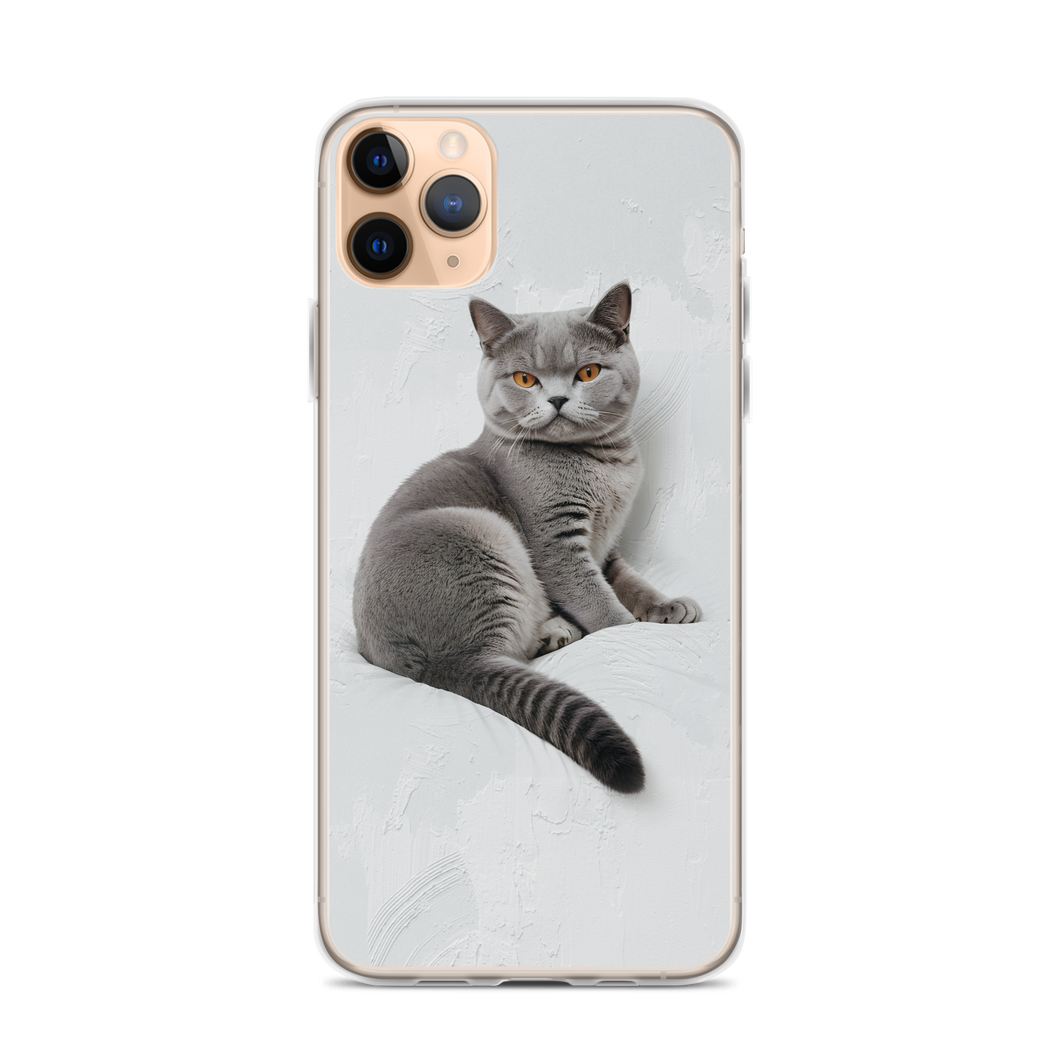 Relaxing British Shorthair Cat iPhone Case