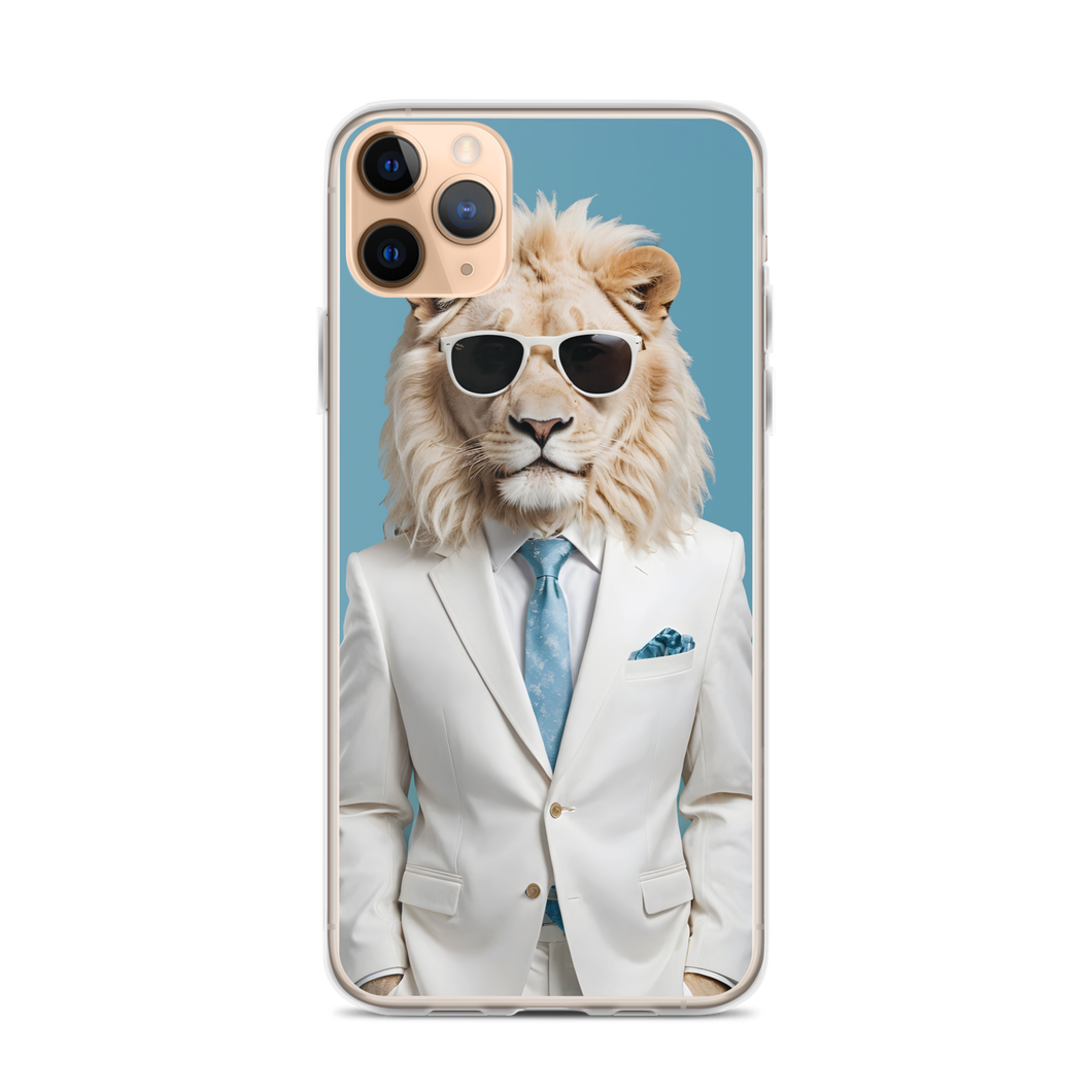 Funky White Lion iPhone Case