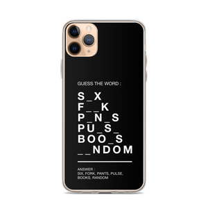 Guess The Word (Funny) iPhone Case