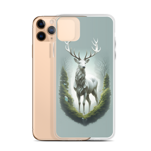 Green White Deer iPhone Case